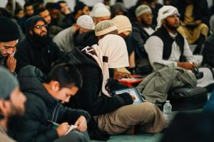 Congregation attending a lecture